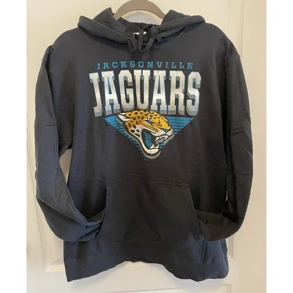 Jacksonville Jaguars Hoodie Size L Fanatics New W/out Tags See Measurements - Picture 1 of 7